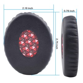 Memory Foam Earpads Ear Cushions Kit Compatible with Bose OE2 OE2i SoundTrue SoundLinkⅡ On-Ear Headphones (Red)