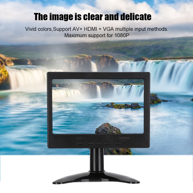 7in 1024x600 Resolution 16:9 Multifunction Display Monitor for HDMI /
