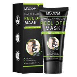 GUOYAOLIFU Blackhead Removal Mask Deep Cleaning for Women Men,Nose Blackhead Remover for Oil Skin,Activated Charcoal Peel Off Face Mask Skincare for All Skin Types,60g