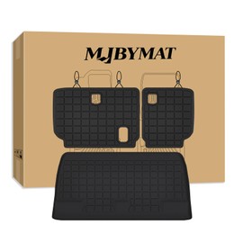MJBYMAT Cargo Mat for 2011-2025 Honda Odyssey & Backrest Mat,TPE All Weather Protection Car Trunk mat Covering The Backrest Accessories - Black