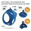 curli Vest Harness, Clasp, Air Mesh, Blue, L