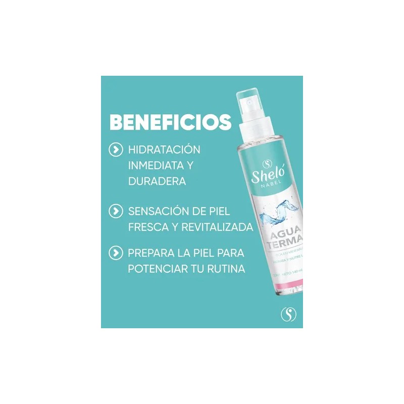 4 Pck Agua Termal Hidrata, Calma Irritación & Refresca