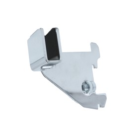 SSWBasics 3 inch Chrome Dimensional Hangrail Bracket for Slotted Standards - 1 inch slots 2 inch on center - Pack of 4