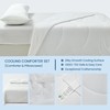 HOMTEC Cooling Comforter King Size, Summer Cooling Blanket for Hot