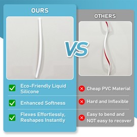 78" Cord Hider Wall, Self Adhesive Silicone Cord Covers for Wires On Wall, Cord Hider for Wall Mount TV, Flexible Cable Cover Raceway Kit for 1 Wire, White (0.59" W x 0.39" H)