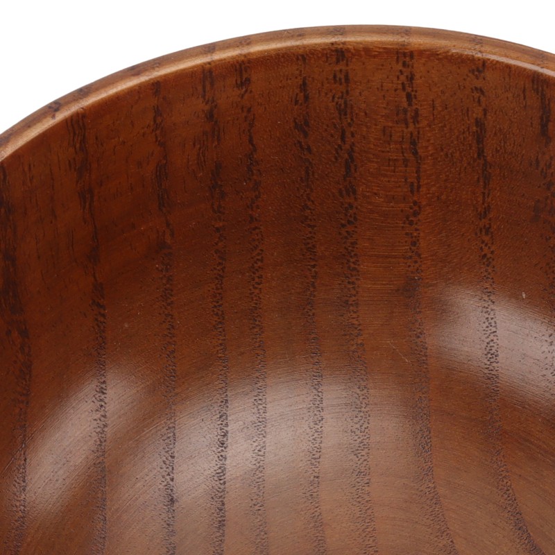 Wood Soup Bowl Unique Texture Exquisite Smoothly Round Wooden Bowl