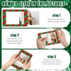 Leinuosen 120 Pcs Christmas Picture Frame Ornaments 4x6 Paper Photo