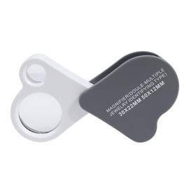LUOFANG 30X 50X Magnifying Glass Double Lens Eye Magnifier Pocket Magnifier Hand Magnifier for Inspection of Jewellery Coins