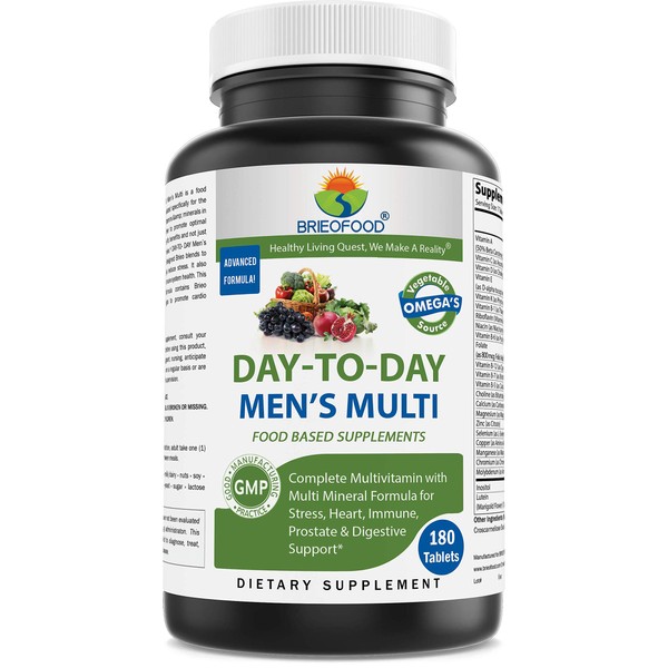 Brieofood BRIOFOOD Day-to-Day Men's Multi 180 Tablets - Food Based
