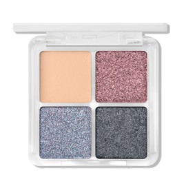Erinde 4 Colors Eyeshadow Palette - Matte, Metallic and Shimmer Finishes, Velvety Pigmented Blendable, Creamy Formula Smoky Eye Shadow Palette Makeup, Talc-Free, 55 Starlight