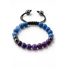 Anti Alcohol Bracelet for Stop Drinking Alcohol Manifestation Bracelet with Lepidolite, Blue Aventurine, Hematite Crystals and Healing Stones - Elegant Healing Bracelets for Women