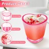 SAIAOKJ 24 Pcs Pink Heart Shot Glasses Bulk 1.5oz Funny