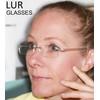 LUR READING GLASSES 7 pack Small Lens Rimless Readers (Yellow