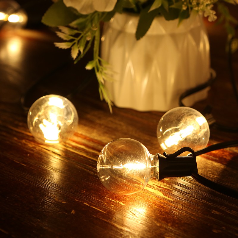 Neoglint 10.9M/35.7Ft G40 Outdoor String Lights 30+2(Spare) LEDs Globe Bulbs