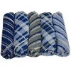 100% Cotton Gentle Texture: Men's Towel Handkerchiefs 5 Patterns Set