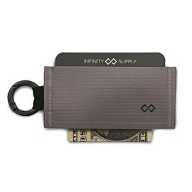 Infinity Wallet - Minimalist Wallet for Men and Women (Solid Silver)