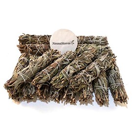 NESSASTORES - Black Sage Smudge Incense 4"-5" Bundle #JC-147 (8 pcs)