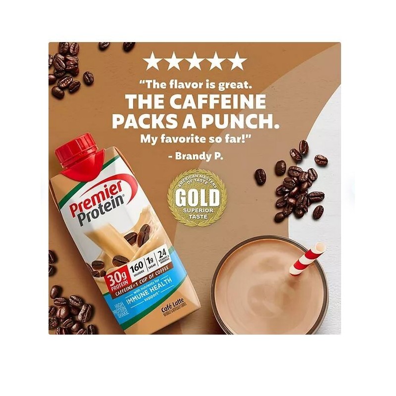 Premier Protein 30g High Protein Shake, Café Latte 11 fl.