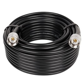 XRDS-RF PL-259 Male CB Coax Cable 50ft, 50 ohm RG8X PL-259 UHF Male Low Loss Coaxial Cable for HAM & CB Radio, Antenna Analyzer, Dummy Load, AIS Antenna, SWR Meter