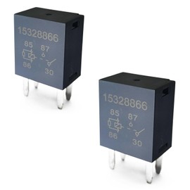 Geradepart Automotive Relays 2 Packs 15328866 8385 Relay Compatible with GM Compatible with GMC Compatible with Buick 4 Pin Relay 12VDC 20A 4 Terminal
