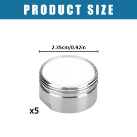 5 Pieces Tap Filter,Tap Aerator,Faucet Aerator,Replacement Insert Tap Spout Aerator 24MM Faucet Bubbler Filter,Water Saver Spout Filter for Kitchen Sink,Bathroom,Restaurant(Silver)
