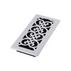 Decor Grates FSH610-WH Scroll Floor Register, 6-Inch by 10-Inch, White