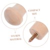NUOBESTY 10pcs Screw on Coat Hanging Hook Wooden Shaker Pegs