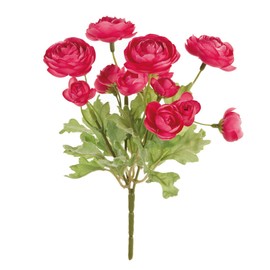 Tokyodo FM006069-052 Artificial Flowers MAGIQ Karen Ranan Bush Hot Pink Flower Diameter 0.8 - 1.9 x L7.9 x Width 5.1 inches (2 - 4 x 20 x 13 cm)