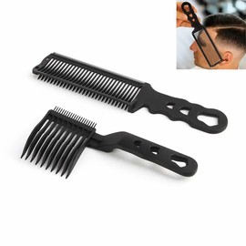 [Multi-Purpose] Curved Positioning Comb Set of 2 | Great for Men Comb, Barber, Stylist, Barber, Salon, Personal Use | Ergonomic Handle | Durable and Durable | Anti-Static | Comb for Men