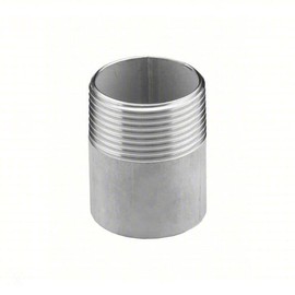 3" Inch Nominal x 4" inch Pipe Nipple TOE 316 Stainless Steel Welded Thread On One End x Non Threaded On One End Schedule 40 Outside Diameter 3.50 Inch Inside Diameter 3.06 Inch