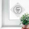 'Santa Please Stop Here' Suction Cup Car Window Sign (CG00019884)