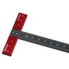 Urjumpea T-Shaped Square Metal Ruler, 6 Inch, Perfect for Art