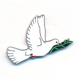 hegibaer Dove Peace Love Dove Metal Button Pin Badge 0834