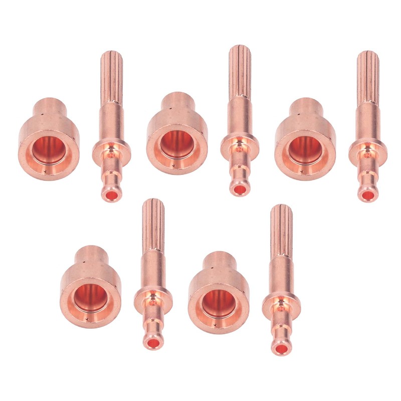 10Pcs Nozzle Electrode Kit Brass 64006510 Electrode 64006514 Nozzle Tip