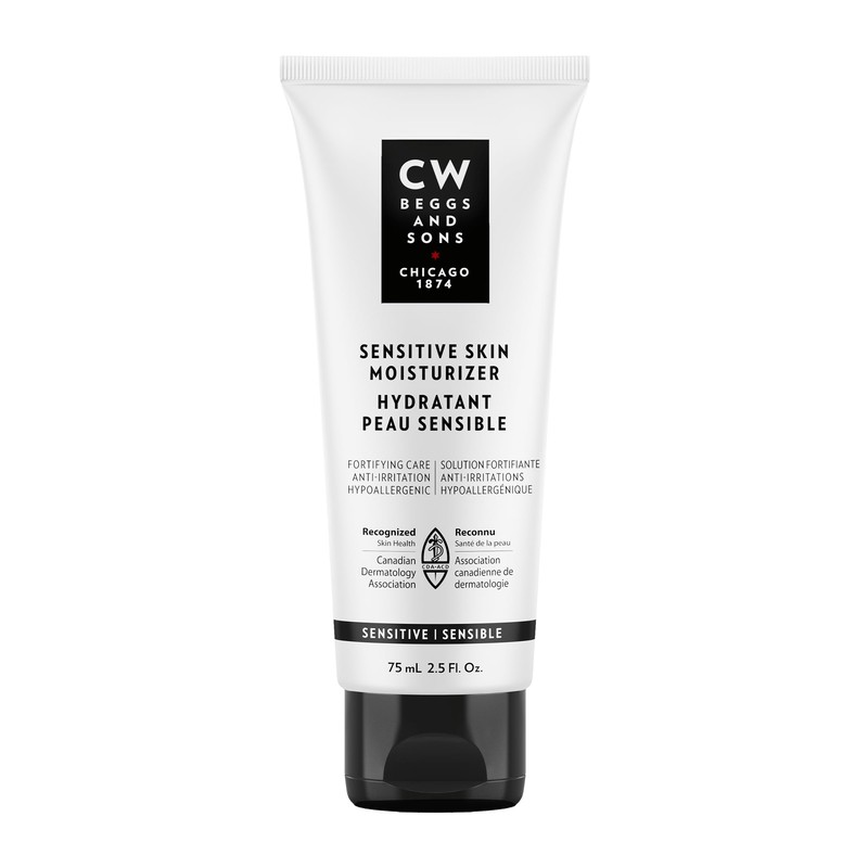 CW Beggs and Sons Sensitive Skin Moisturizer for Men, Hypoallergenic
