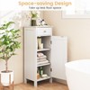 GLACER Floor Storage Cabinet, Multifunctional Bathroom Storage Cabinet with 2