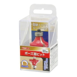 Takagi Earth Man TRBP-11 Carbide Trimmer Roundover Edging Router Bit, 1.3 inches (32 mm)