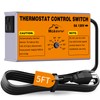 Attic Fan Thermostat-Control, Adjustable Thermostat with Overload Protector, Temperature Controlled