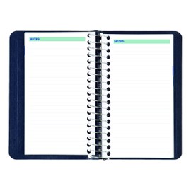 Blueline® 2026 Essential Daily Pocket Planner, Appointment Book, 12 Months, January to December, Spiral Binding, 6" x 3.5", Blue, Bilingual (C1501.82BT-26)