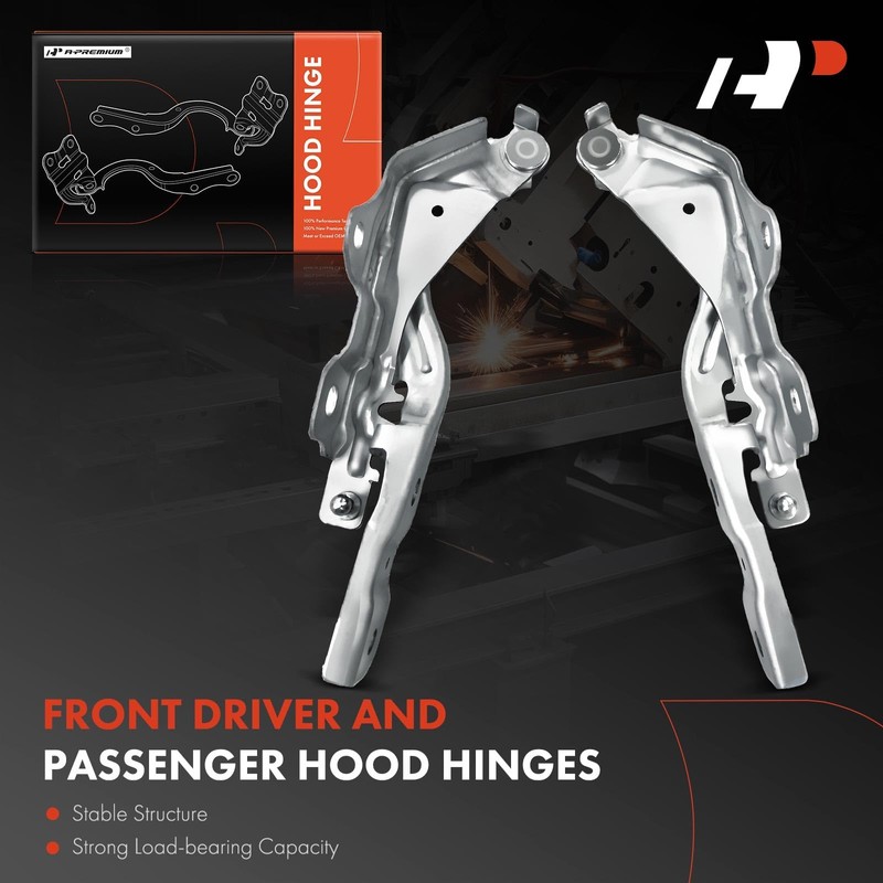A-Premium Front Driver and Passenger Hood Hinges Compatible with Hyundai
