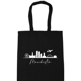 Hippowarehouse Manchester Tote Shopping Gym Beach Bag 42cm x38cm, 10 litres