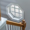 Autotech Park Precut Elegant Flower Octagon Window Film Shade, Self