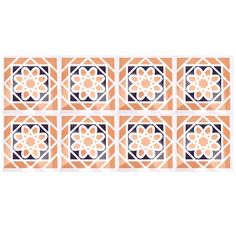 10Pcs set Imitation Ceramic Tile Wall Sticker Waterproof SelfAdhesive Wallpaper