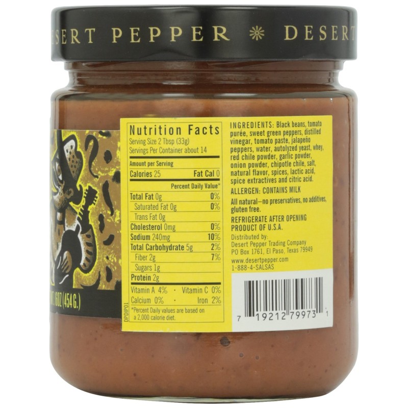 Desert Pepper Trading Company, Spicy Black Bean Dip, 16 oz