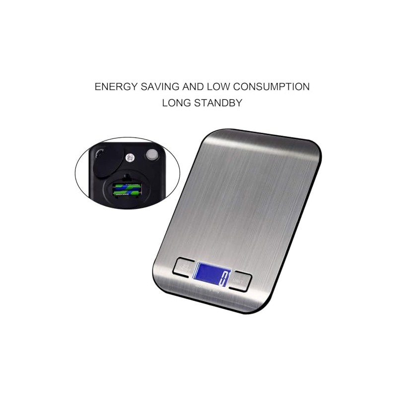 Balanza electrónica de cocina, Bascula Digital Cocina, diseño delgado y
