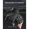 Nothing burger Fingerless Soft Rubber Knuckle Tactical Gloves for Men,