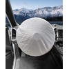 SCUARI Car Steering Wheel Cover Sun Shade,Car Accessories Heat Resistant