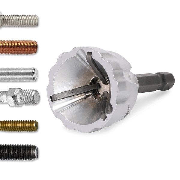 PLATINUMEDGE Deburring External Chamfer Tool, YG8 Carbide Blade, Deburring Drill