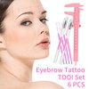 Eyebrow Microblading Marker Pen, 2 Pcs Brow Mapping Pens with
