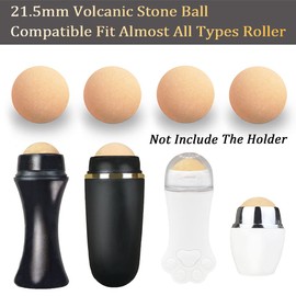 Oil Control On The Go Ball Fit REVLON Oil-absorbing Volcanic Face Roller Ball Compatible Fit REVLON oil absorbing roller Oil Blotting Tool Stone (21.5mm Diameter 4 PCS Not Include Holder)